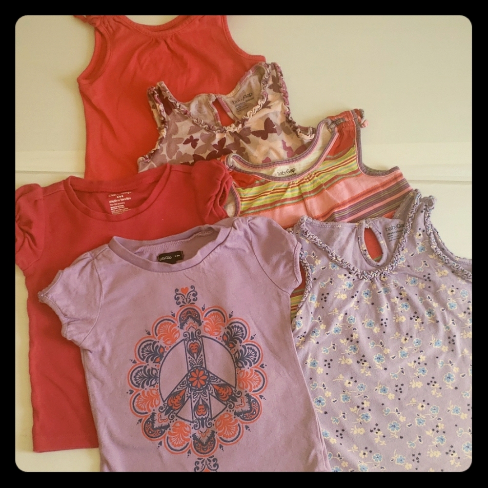 Gap Baby Gap Bundle Girls Summer Tees 18-24Months